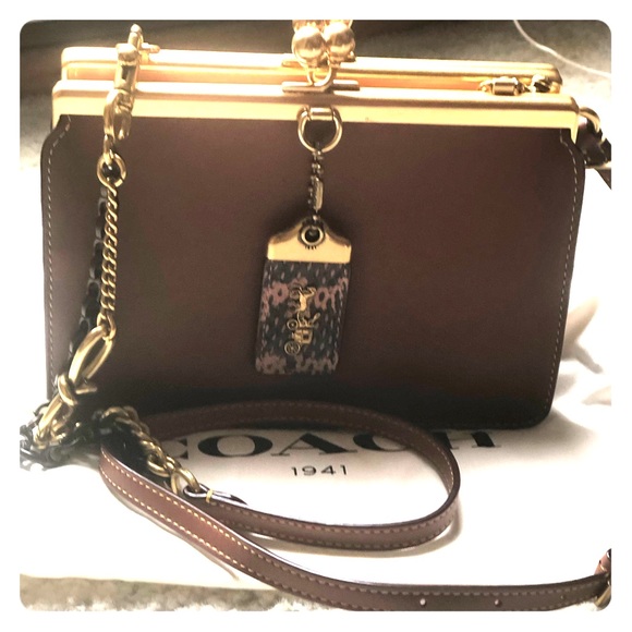 coach double frame crossbody